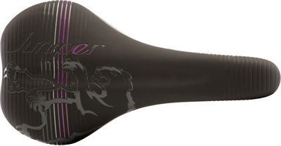 Chromag Juniper Women's MTB Saddle - Black - Purple - 141mm Wide, Black - Purple